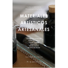 MATERIALES ARTÍSTICOS ARTESANALES - Curso a distancia - Asincrónico - Programa completo Enero y Febrero 2024